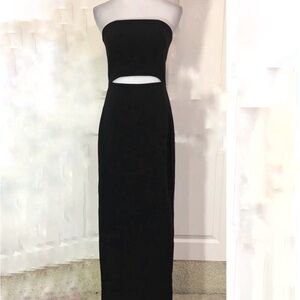 Lovers and friends black gown with cutout size 2
